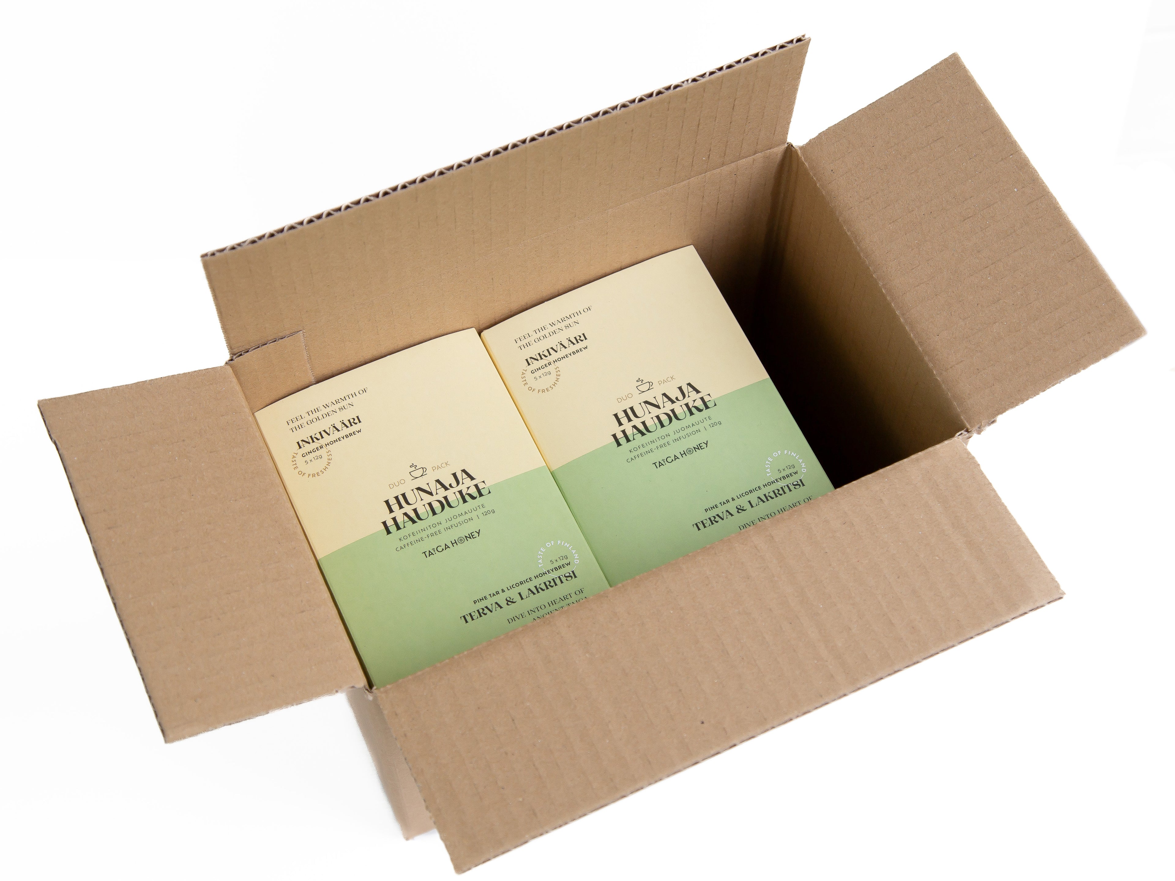 Hunajahauduke Duo Pack: Inkivääri + Terva & Lakritsi 10 x 10 kpl